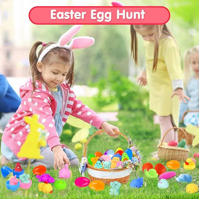 45Pcs Mochi Squishy Toys Mini Squishies Kawaii Animal Squishies Party Favors for Kids Cat Panda Unicorn Squishy Novelty Stress Relief Toys Birthday Gifts Goody Bags Class Prizes Pinata Fillers