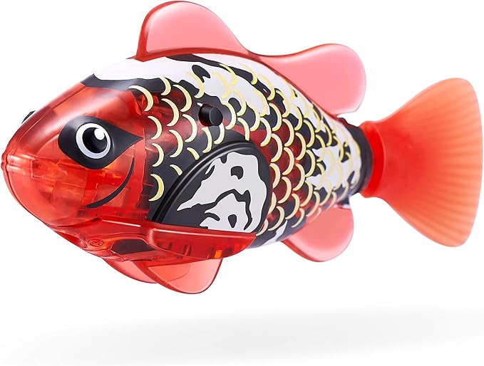 Robo Alive Robo Fish Robotic Swimming Fish (Blue + Red) by ZURU Water Activated, Changes Color, Comes with Batteries, Amazon Exclusive (2 Pack) Series 3