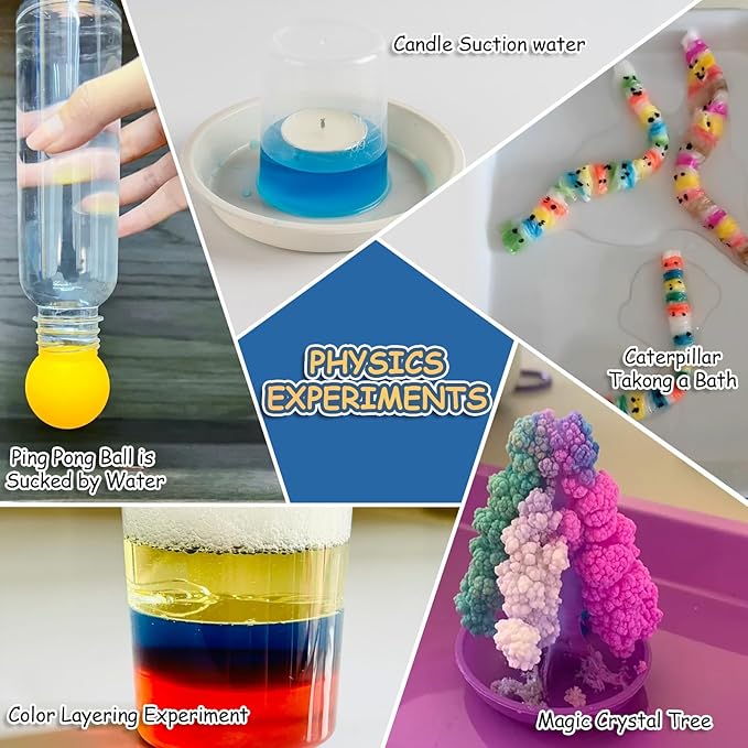 238+ Science Experiment Kit for Kids, STEM Projects Educational Science Kits, Science Lab Chemistry Set, Science Toys Kids Science Kit, Birthday Gift Ideas for Boys Girls Ages 5-6-7-8-9-10-11-12