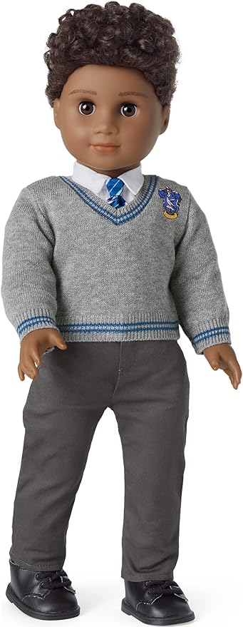 American Girl Harry Potter 18-inch Doll Ravenclaw Outfit with Sweater, Tie, and Scarf Featuring House Crest, For Ages 6+