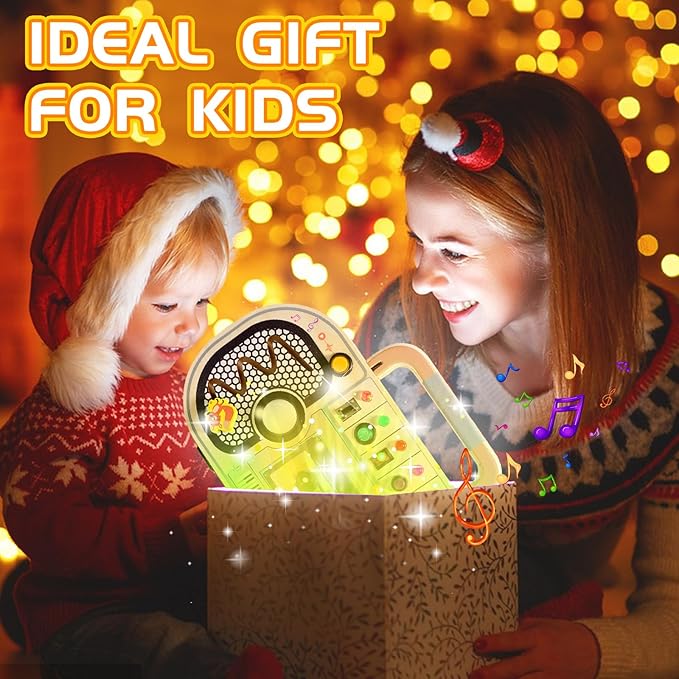 Busy Board Toys for 1 2 3 4 Year Old, Wooden Sensory Sensory Toy with Musical LED Lights Switches Motor Skills Developmental Early Educational Travel Baby 12-18 Month Toddler Birthday Gifts