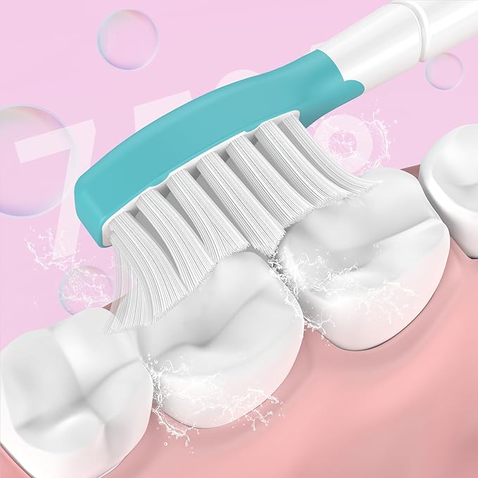 Kids Replacement Toothbrush Head for Sonicare: Ofashu Children Sonic Electric Toothbrush Brush Head for Philips 6321 6340 6032/94 6042, 8 Packs for Boys Girls 7+, Pink & Green