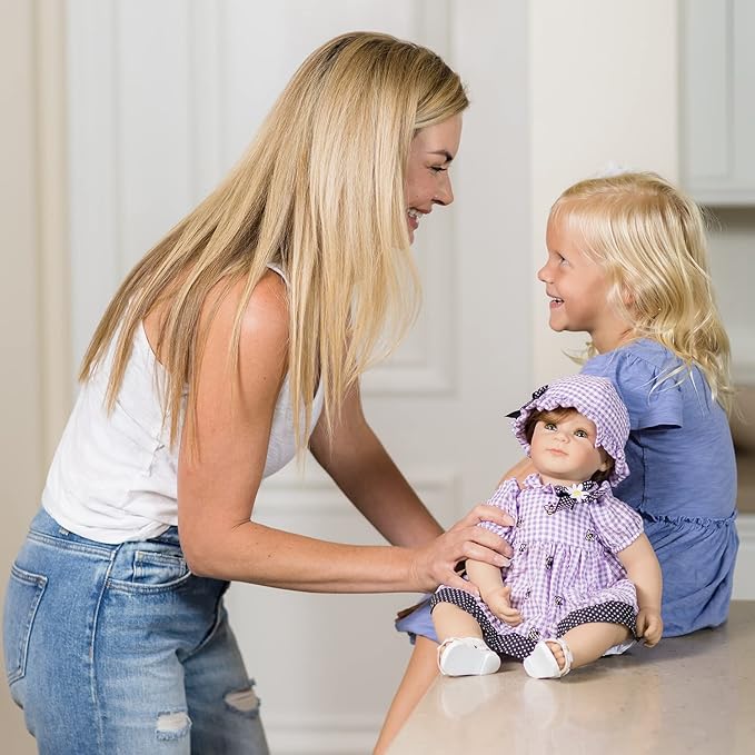 Adora Toddler Time Babies, 20" Premium Doll with Hand Painted Eyelashes and Face, Fresh Baby Powder Scent and Removable Clothing, Birthday Gift for Ages 6+ - Bees Knees