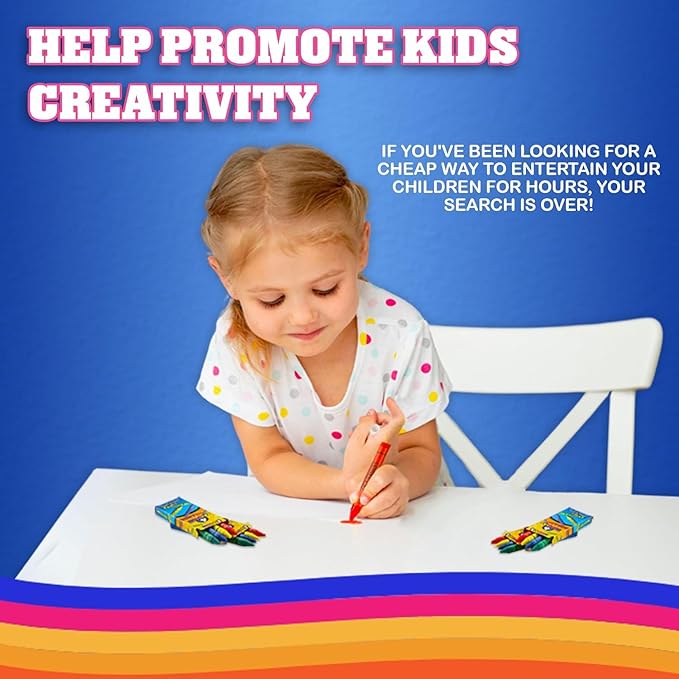 Bedwina Bulk Crayons 3456 PCs, Case of 864 4-Packs, Premium Color Crayons Bulk School Supplies for Kids & Toddler Non-Toxic for Party Favors, Restaurants, Goody Bags Stocking Stuffers