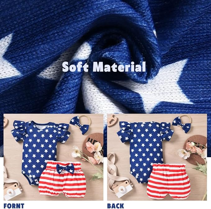 Aalizzwell Baby Girls Ribbed Bodysuit Bloomer Shorts Outfits Summer Clothes