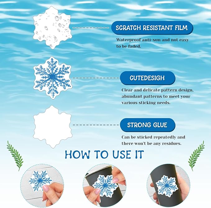 74 PCS Snowflake Party Favors, 24 PCS Snowflake Slap Bracelets 50 PCS Snowflake Stickers Snowflake Birthday Party Decorations Supplies Gifts for Kids Classroom Rewards