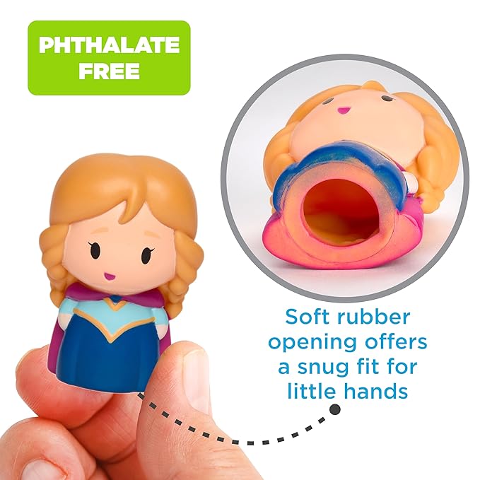 Disney Frozen Bath Finger Puppets, 10 Pc - Party Favors, Educational, Bath Toys, Story Time, Beach Toys, Playtime, Stocking Stuffer