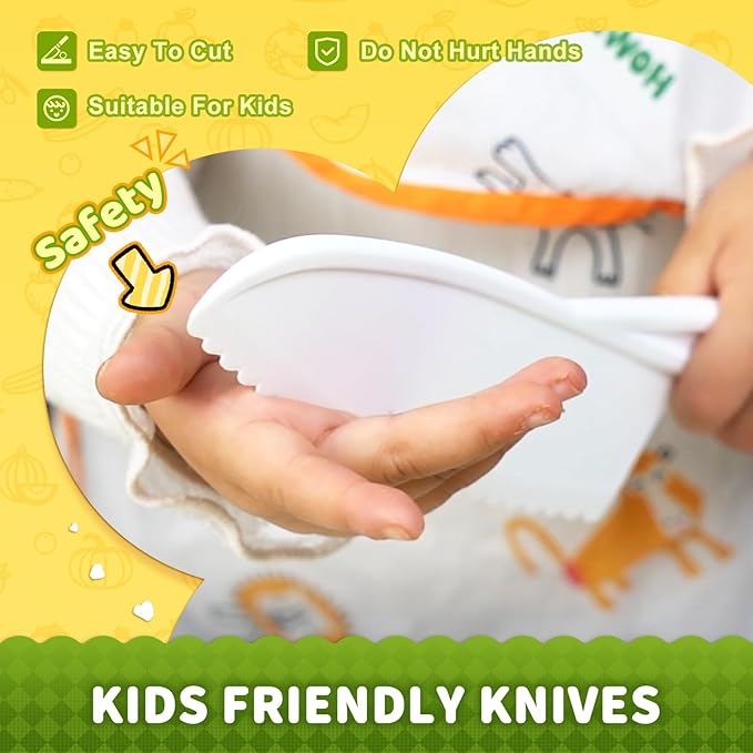 Kids Kitchen Tools,19 Pieces Kids Cooking Sets Real-Montessori Cooking Set for Toddlers Kids Chef Set with Children Safe Knives Cutting Set