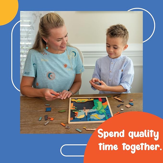 New York City Puzzle for Kids | 75 Piece Wooden Jigsaw Puzzle | Learning Educational Toys Gifts for Boys Girls 3+ Years | Discover New York City