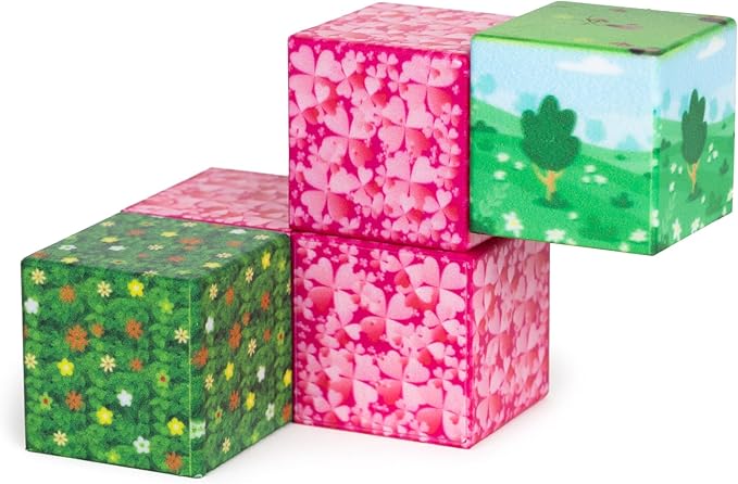 64 PCS Magnetic Blocks for Kids - STEM Montessori Sensory Toys for Toddlers Kids Boys Girls Ages 3 4 5 6 7 8 (Multicolor) - Magnetic Building Blocks Toys