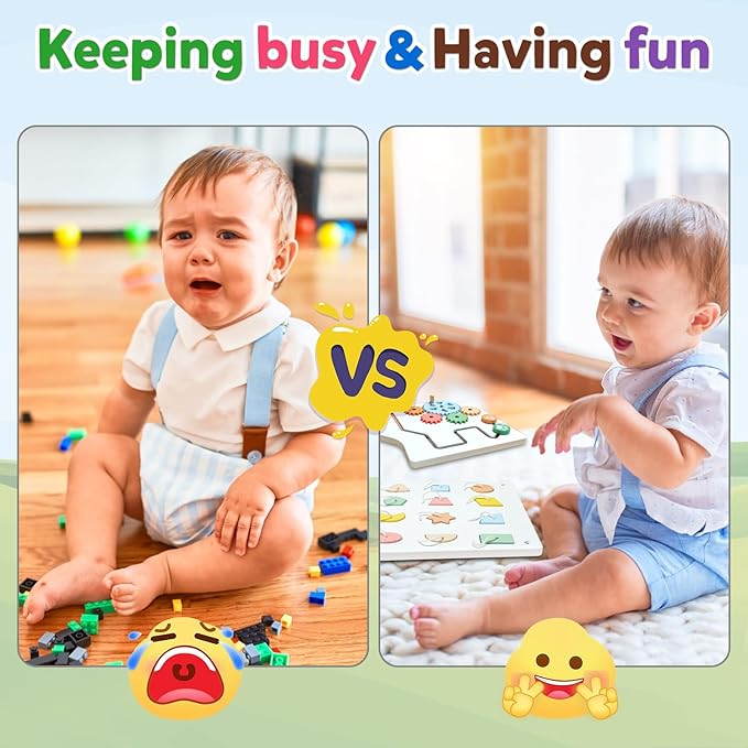 Sensory Board Toys for Kids: Montessori Interactive Educational Panels for Motor Skills - Activity Wall Furniture for Classrooms Daycares Playrooms - Dog Wall Toys for Autism
