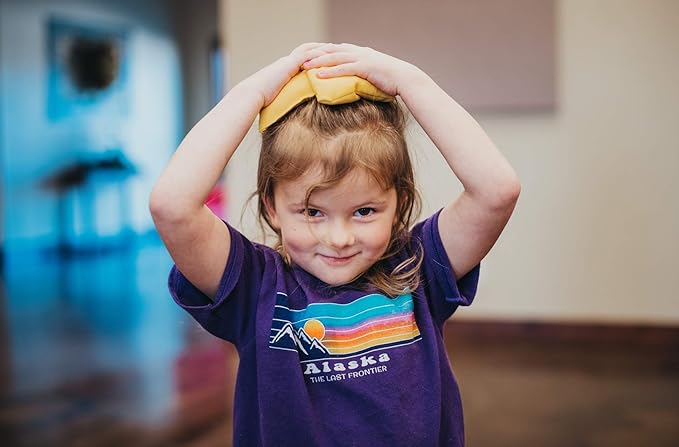 4" Textured Bean Bags - 12 Pack Includes Two of six Different Textures and Drawstring Storage Bag, Direct from USA Manufacturer