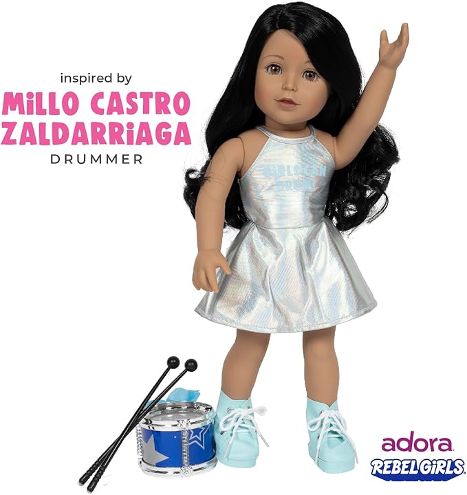 Adora 18" Rebel Girls Doll Collection - Inspired by Good Night Stories Rebel Girl Books - Premium Quality Soft and Movable Doll Body with Realistic Features - Creator