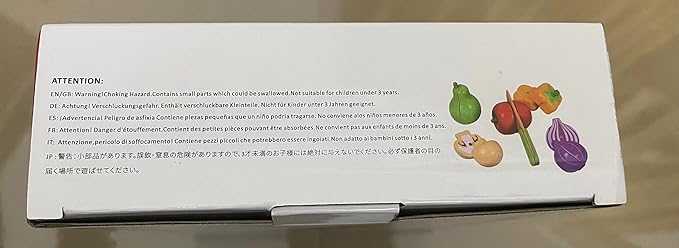 Wooden Toys Food for Kids Kitchen - Play Food Cutting Fruits and Vegetables Set for Pretend Role Play