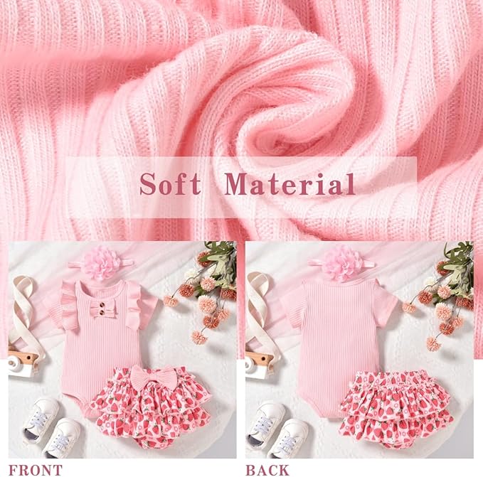 Aalizzwell Newborn Infant Baby Girls Summer Outfit