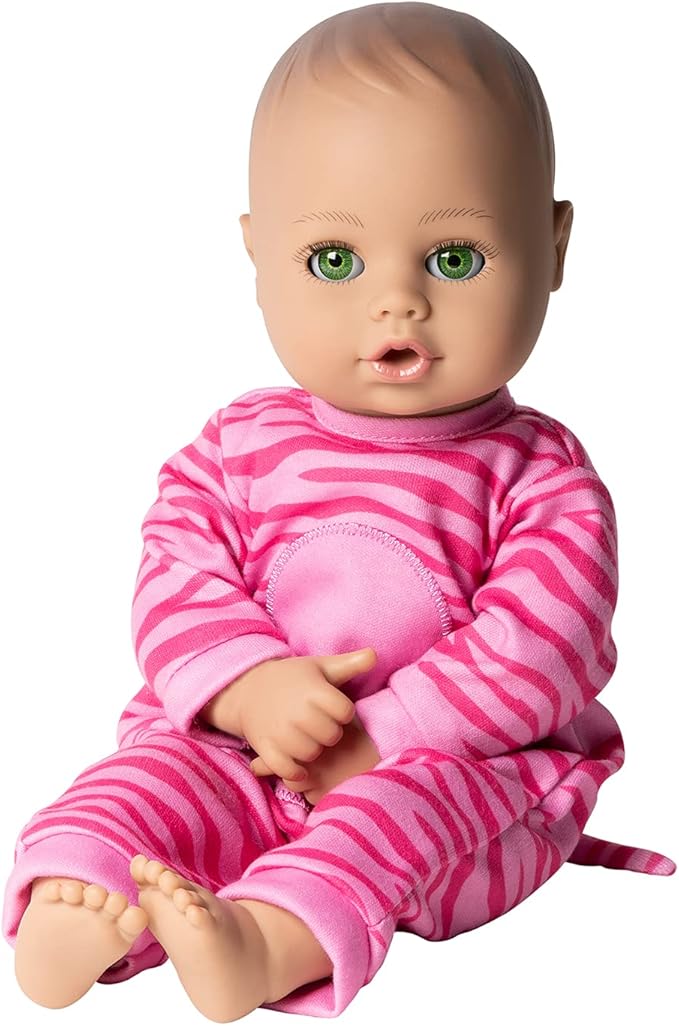 ADORA Play Time Babies Collection, 13" Baby Doll with Doll Clothes and Accesories, Made with Sweet Baby Powder Scent, and GentleTouch Vinyl Body, Birthday Gift for Ages 1+ - Baby Tiger