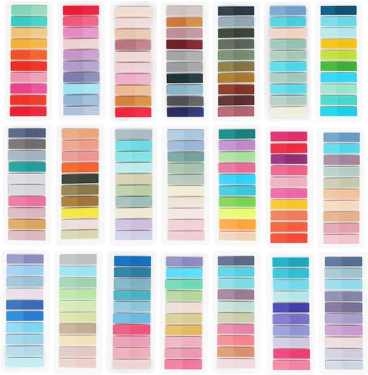 4200 Pcs Sticky Tabs - Colorful Book Tabs, Transparent Sticky Tabs for Books, Sticky Note Tabs, Page Markers Tabs, Book Markers, Page Tabs, Book Tabs for Annotating Books, Book Sticky Tabs