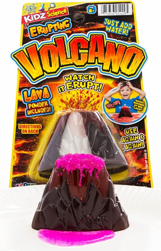 2Chill Small Erupting Volcano Science Kit (6 Volcano Toy) Science Experiments for Kids 6-8. Preschool Educational Lab Learning STEM Toys & Homeschool Supplies. 5429-6