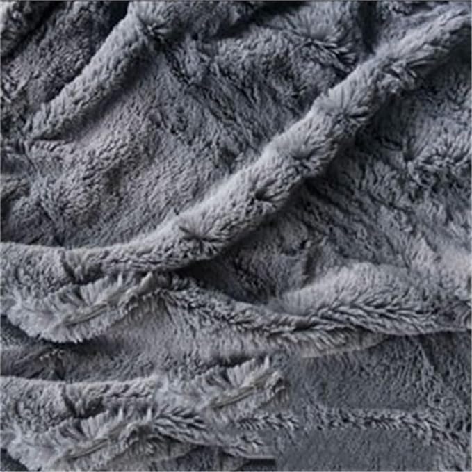 7ft Giant Bean Bag Chair Cover （No Filler） Soft PV Fur Bean Bag Sofa Portable Living Room Furniture Lazy Sofa Bed Cover for Adults Kids (Orange, 6ft)