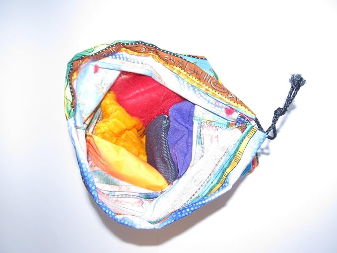 4" Textured Bean Bags - 12 Pack Includes Two of six Different Textures and Drawstring Storage Bag, Direct from USA Manufacturer