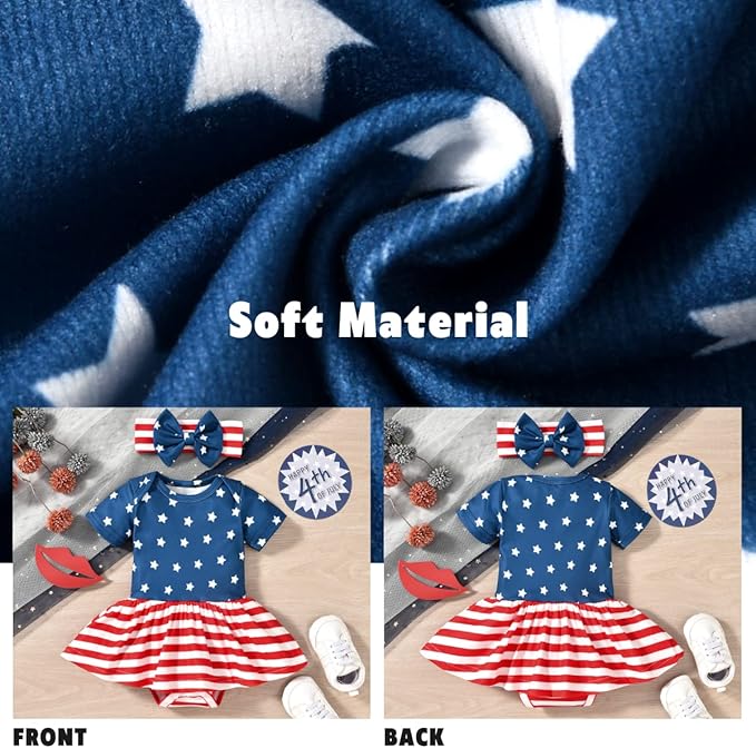 Aalizzwell Newborn Infant Baby Girls Bodysuit Dress