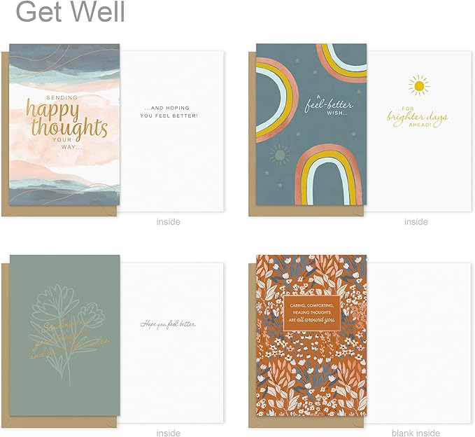 American Greetings 15-Count Thinking of You Card Assortment with Envelopes and Seals (Happy Thoughts)