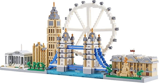 Architecture Micro Building Blocks Set London Skylines Series for Adult and Children Assembly, 3D Toy for Ages of 14+ - 3430 Pieces