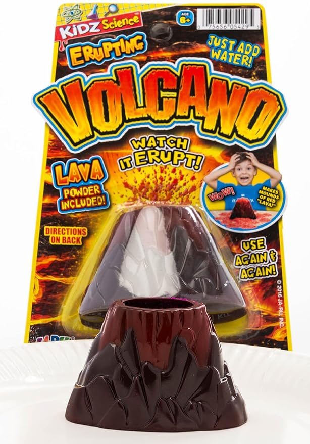 2Chill Small Erupting Volcano Science Kit (6 Volcano Toy) Science Experiments for Kids 6-8. Preschool Educational Lab Learning STEM Toys & Homeschool Supplies. 5429-6