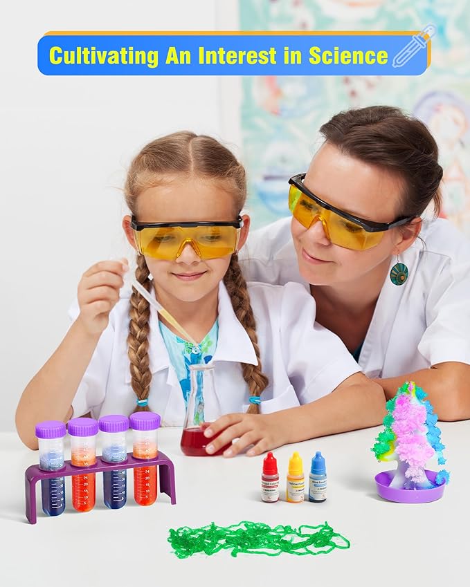 80+ Science Experiment Kit for Kids Ages 5-6-7-8, STEM Learning and Educational Toys, First Science Kit for Boys Girl Birthday Gifts