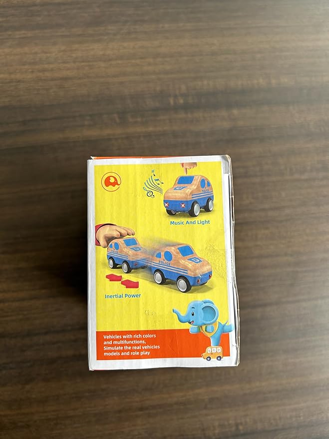 3pcs Wooden Toys Cars, Taxi, Fire Truck, City Bus, Educational Toy, Early Learning for Toddlers, Colorful Vehicles Play Set for 2 3 Year Old Boys Girls Christmas Birthday Gift