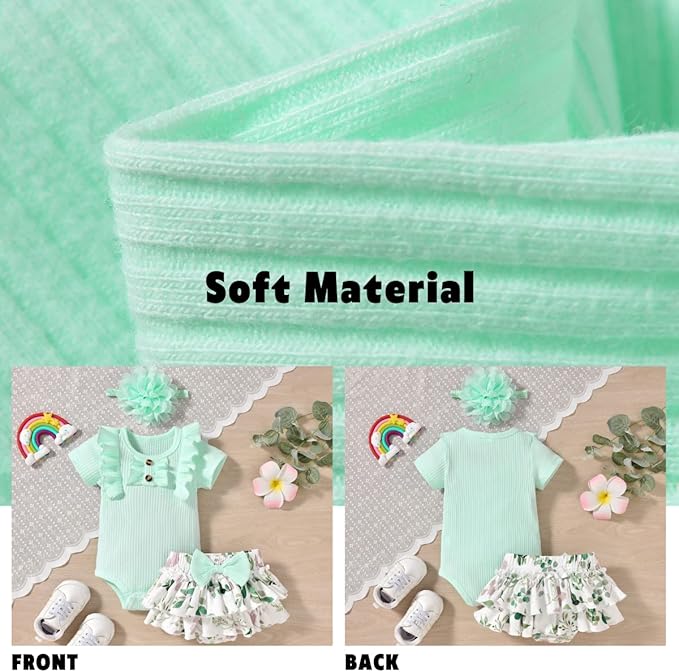 Aalizzwell Newborn Infant Baby Girls Summer Outfit