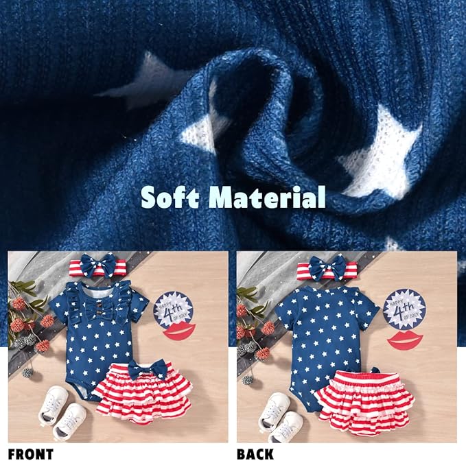 Aalizzwell Newborn Infant Baby Girls Summer Outfit