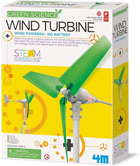 4M Wind Turbine Science Kit, Green Science Small