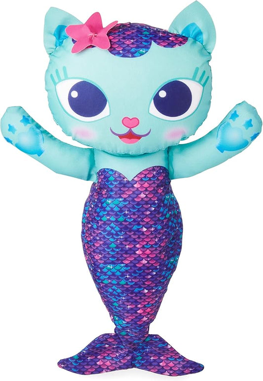 SwimWays Gabby’s Dollhouse Mercat Swim Huggable, Gabby’s Dollhouse Toys, Bath Toys & Beach Toys, Floating Water Stuffed Animal for Kids Aged 1 & Up
