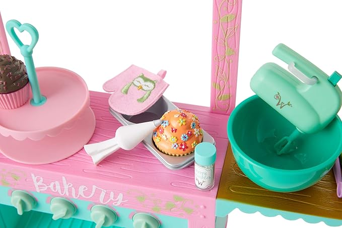 American Girl WellieWishers 14.5-inch Doll Birthday Cupcake Kitchen Playset with Oven and Baking Equipment, For Ages 4+