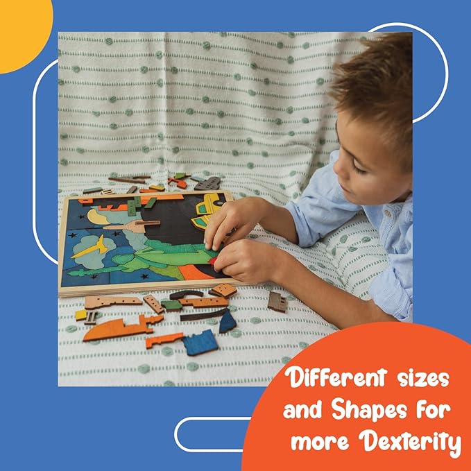 New York City Puzzle for Kids | 75 Piece Wooden Jigsaw Puzzle | Learning Educational Toys Gifts for Boys Girls 3+ Years | Discover New York City