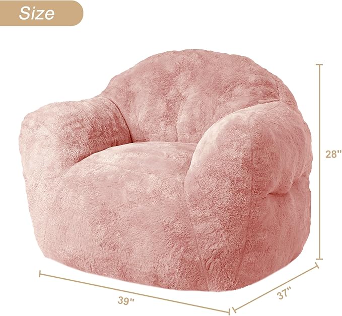 GAOMON Giant Bean Bag Chair Sofa 37.5LB High-Density Foam Filled Large BeanBag Sofa with Armrests for Living Room, Bedroom, High-Density Foam Filled Sofa Chair for Aults and Kids