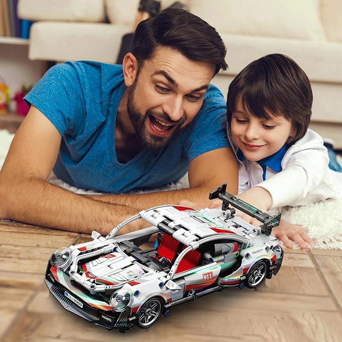 540 Piece Sports Car Model Building Kit for Kids,Teens and Adults,MOC 1:18 Racing Pull Back Car Model Building Set,STEM Educational Building Toy Car,Christmas Birthday Gift for Boy Girl Age 6+