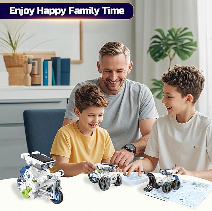 STEM Robot Toys for Kids Ages 8-12, Science Kits for 8-14 Year Old Teen Boys Girls, Experiments Robots Gifts for Teenage Ages 8 9 10 11 12