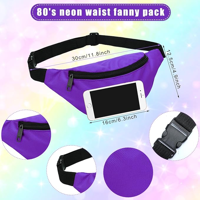 Giegxin 2 Set 80s Leg Warmers Set for Girls Kids Neon Ribbed Knit Leg Warmers Fitness Headband Wristbands for Cosplay Party