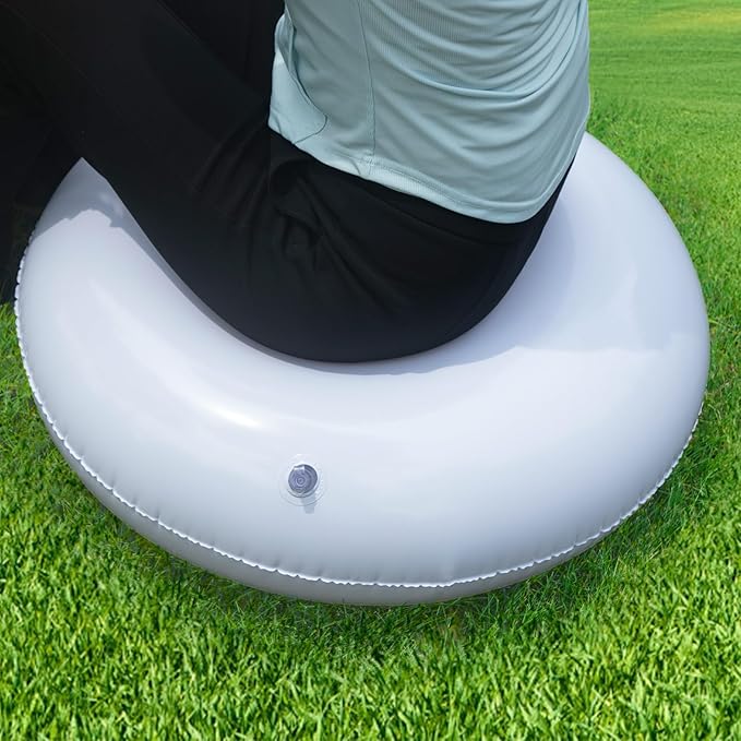 2 PCS Pod Chair Replacement for Kids,Swing Hammock Pod Replacement Cushions, 27.5 Inch Swing Hammock Pod Chair Thickened, PVS Inflatable Cushions (White)