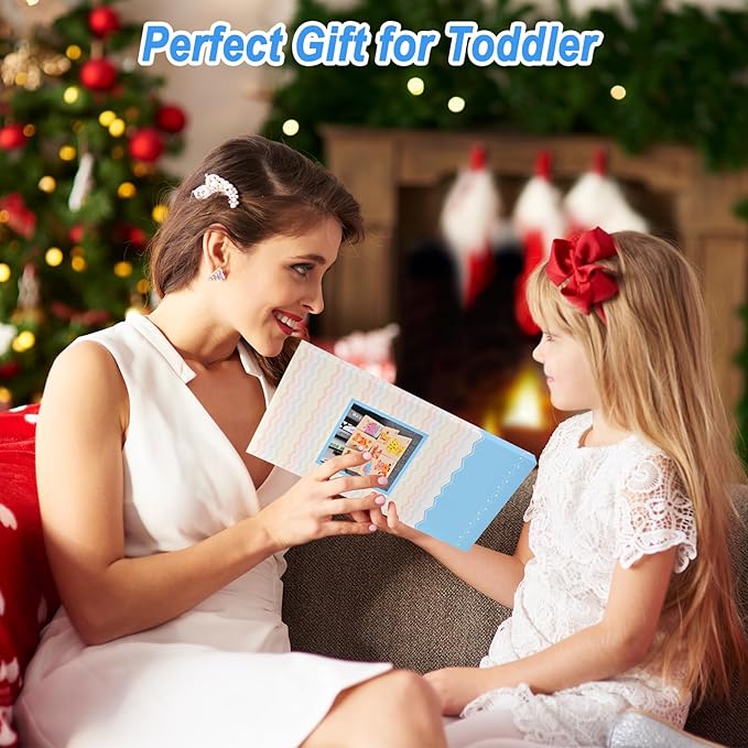 8pcs Wooden Puzzles for Toddlers 1 2 3 4, Toddler Puzzles Ages 1 2 3 4, Montessori Educational Jigsaw Toys Puzzles Christmas Birthday Gift for Kids Girl Boy 1-4 Year Old (Zoo Animals)