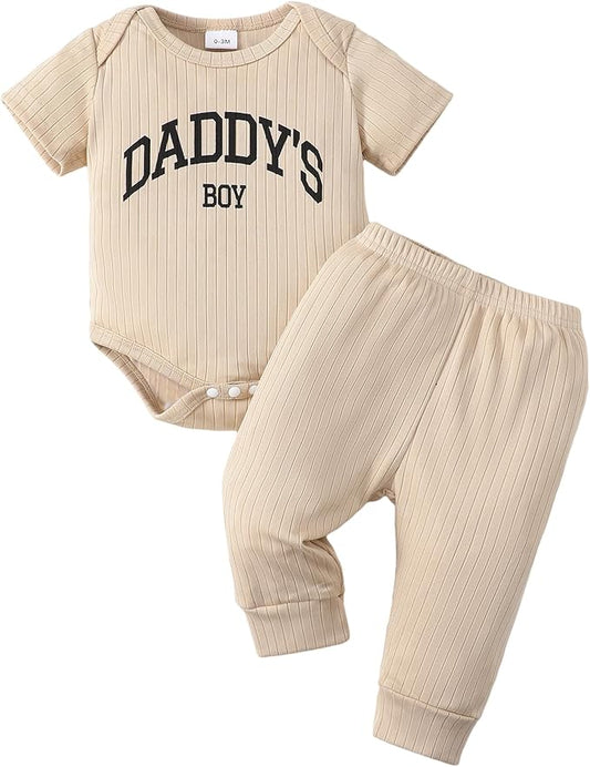 SUNNY PIGGY Baby Boy Clothes Newborn Infant Boys Outfits Romper Hat Pants 3PC Set 0-3 3-6 6-12 12-18 Month Clothing Gift