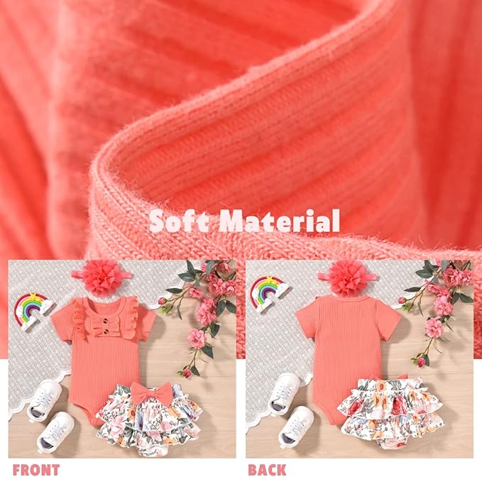 Aalizzwell Newborn Infant Baby Girls Summer Outfit