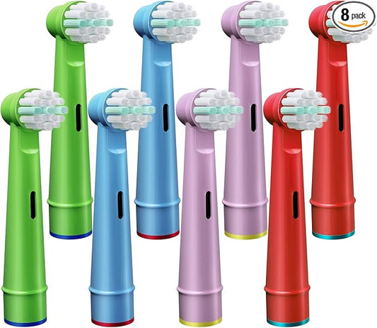 8 Pcs Electric Kid Toothbrush Replacement Heads Compatible with Braun Oral B