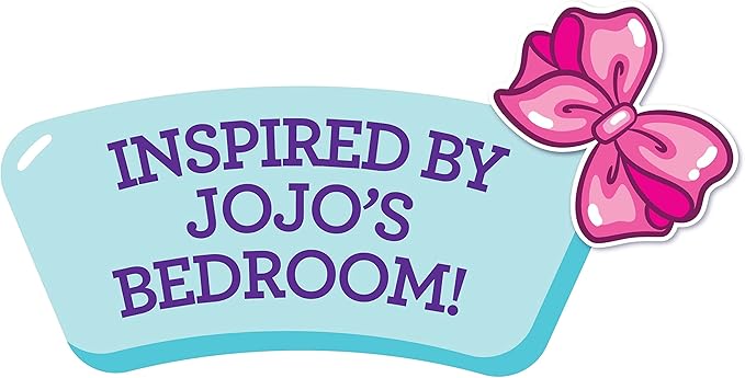 JoJo Siwa JoJo's World Bedroom Mini Playset, Mini JoJo Collectible Figure, 12-pieces, Kids Toys for Ages 6 Up by Just Play