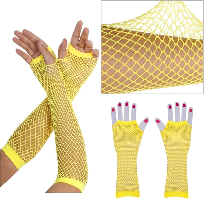 Kids 6 in 1 Costume Accessories 1970s 1980s Fancy Outfits and Dress for Cosplay Party Theme Party for Girl