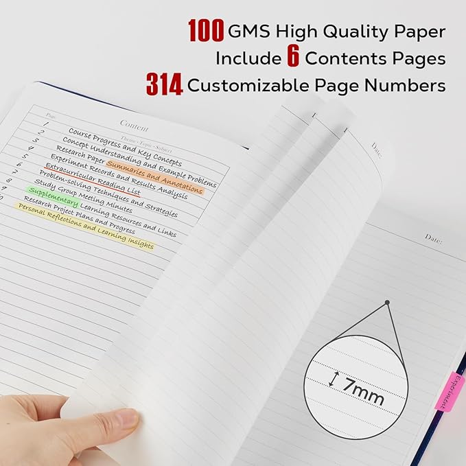 8.5 x 11 Large Journal Notebook Notepad for Women Men Writing, 320 Pages Hardcover Leather Bound Notebook journal college ruled, 100Gsm Lined Paper, Burgundy