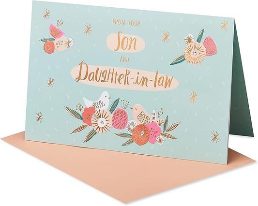 American Greetings Mothers Day Card from Son and Daughter-in-Law (Straight from Our Hearts)