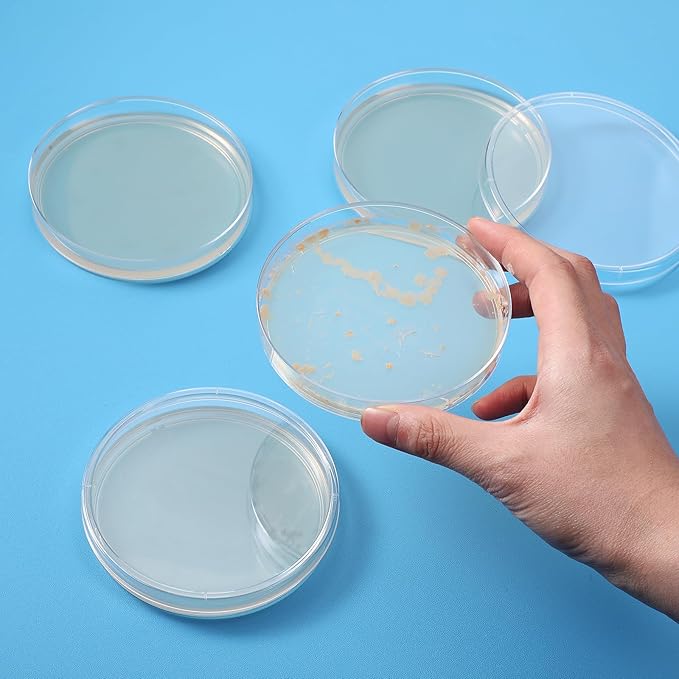 90 Pieces Prepoured Agar Plates Kit Includes Petri Dishes with Agar Swabs Pipettes Storage Tubes Educational Science Kit Science Fair Project Kit to Learn Microbiology